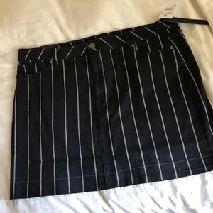 Tinsel Denim Couture Skirt Size 33 NWT